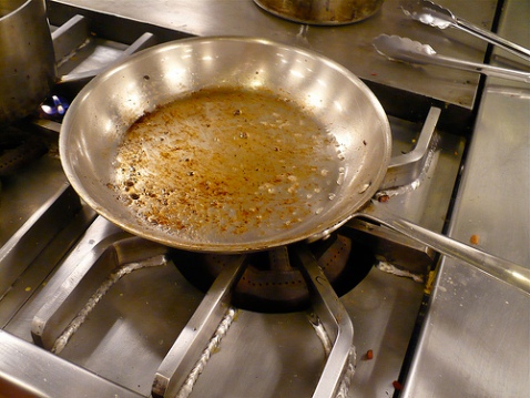 greasy pan
